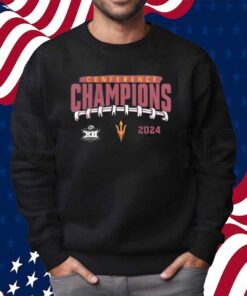 Arizona State Sun Devils 2024 Big 12 Football Conference Champions Endzone Rush Shirt