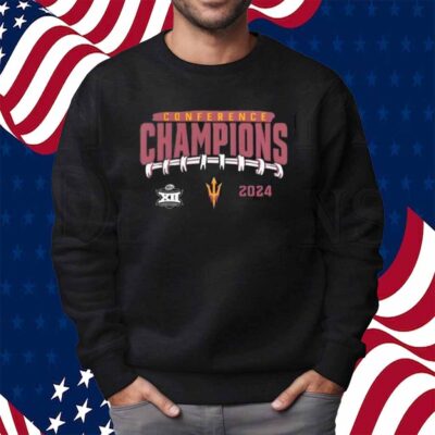 Arizona State Sun Devils 2024 Big 12 Football Conference Champions Endzone Rush Shirt