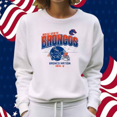 BOISE STATE FOOTBALL HELMET GRID SHIRT