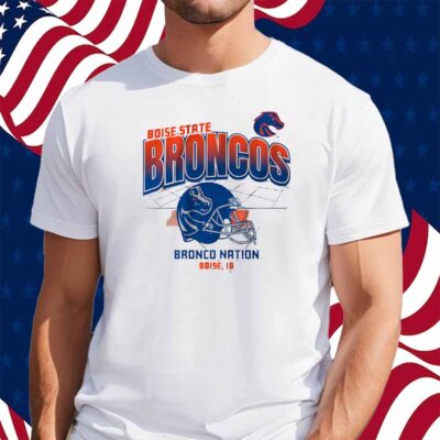 BOISE STATE FOOTBALL HELMET GRID SHIRT