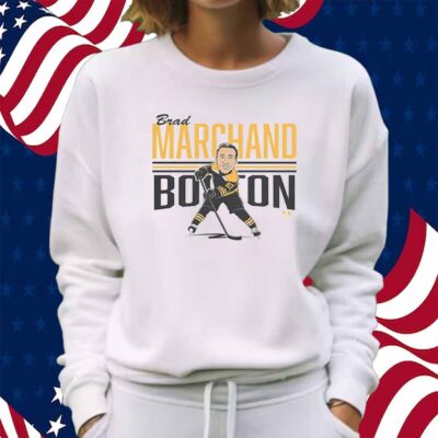 BRAD MARCHAND CENTER ICE CARICATURE SHIRT