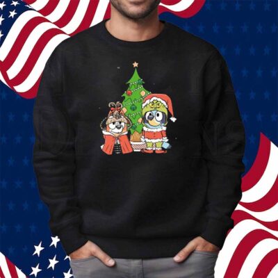 Bluey and Bingo Grinch Shirt