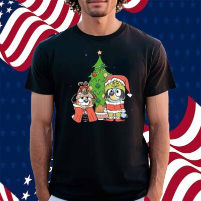 Bluey and Bingo Grinch Shirt