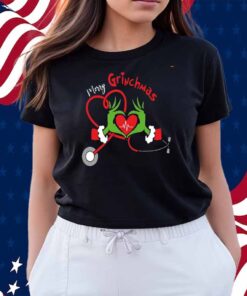 Grinch Nurse Christmas T-Shirt