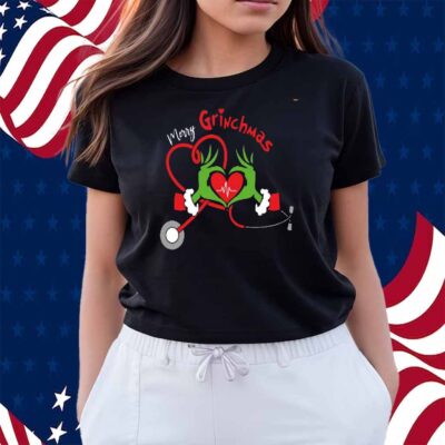 Grinch Nurse Christmas T-Shirt