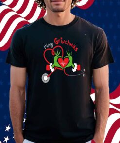 Grinch Nurse Christmas T-Shirt