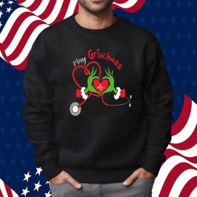 Grinch Nurse Christmas T-Shirt