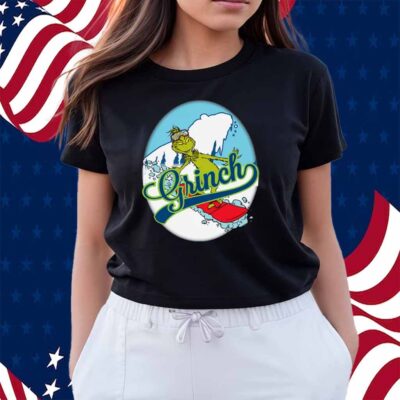 Grinch Snowboard Christmas Shirt