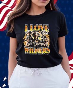 I Love Wieners Dachshund Dog Shirt
