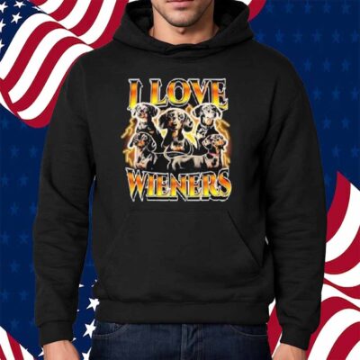 I Love Wieners Dachshund Dog Shirt