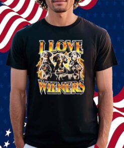 I Love Wieners Dachshund Dog Shirt