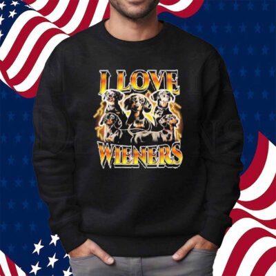 I Love Wieners Dachshund Dog Shirt