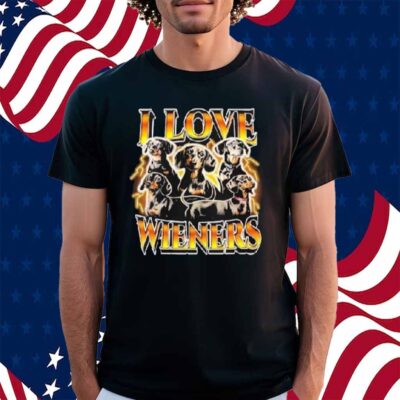 I Love Wieners Dachshund Dog Shirt
