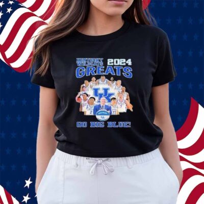 Kentucky Wildcats 2024 Greats Go Big Blue Signatures Shirt