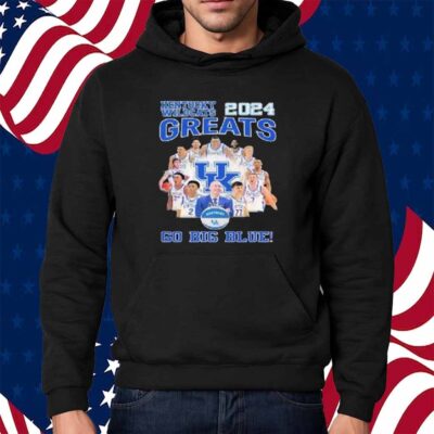Kentucky Wildcats 2024 Greats Go Big Blue Signatures Shirt