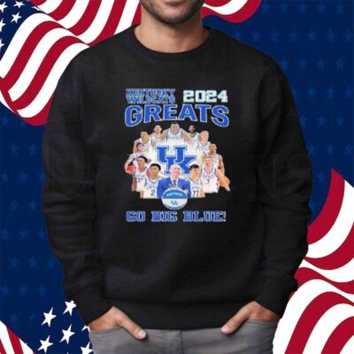 Kentucky Wildcats 2024 Greats Go Big Blue Signatures Shirt