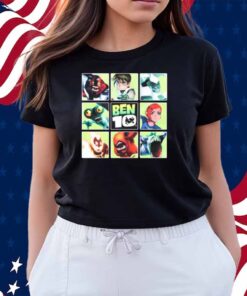 Limted Ben 10 Alien Forms Panels Shirt