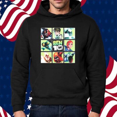 Limted Ben 10 Alien Forms Panels Shirt