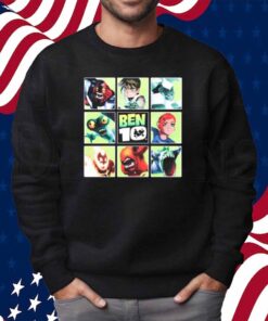 Limted Ben 10 Alien Forms Panels Shirt