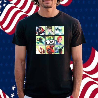 Limted Ben 10 Alien Forms Panels Shirt