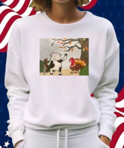Limted Leanbeefpatty Turkey Time Cow Shirt