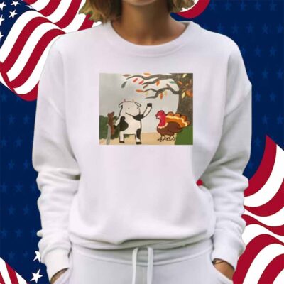 Limted Leanbeefpatty Turkey Time Cow Shirt