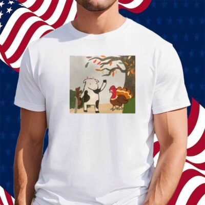 Limted Leanbeefpatty Turkey Time Cow Shirt