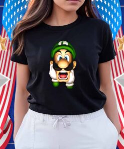 Luigi's Mansion Luigi Yelling Super Mario Shirt