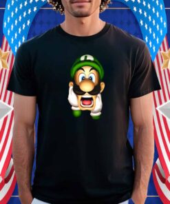 Luigi's Mansion Luigi Yelling Super Mario Shirt