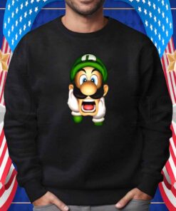 Luigi's Mansion Luigi Yelling Super Mario Shirt