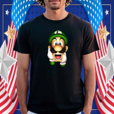 Luigi's Mansion Luigi Yelling Super Mario Shirt