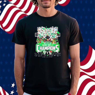 Marshall Thundering Herd 2024 Sun Belt Champions signature Shirt
