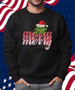 Merry Christmas Grinch Embroidery Shirt