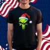 Merry Grinchmas Grinch Santa Punisher skull Logo Shirt