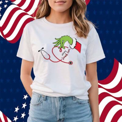 Merry Grinchmas Stethoscope Shirt