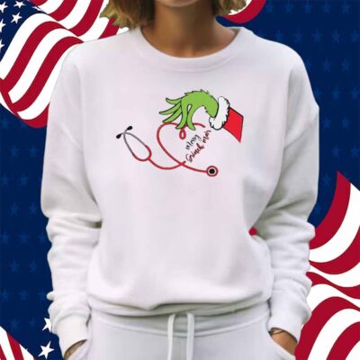 Merry Grinchmas Stethoscope Shirt