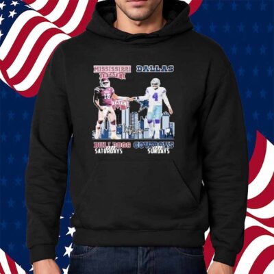Mississippi State Bulldogs On Saturdays Dallas Cowboys On Sundays Shirt