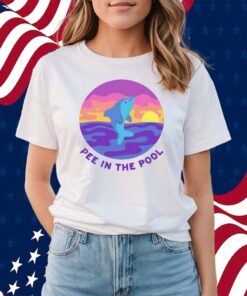 Paperbeatsscissors Pee In The Pool Dolphin Shirt