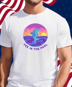 Paperbeatsscissors Pee In The Pool Dolphin Shirt