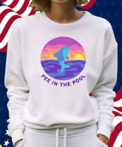 Paperbeatsscissors Pee In The Pool Dolphin Shirt