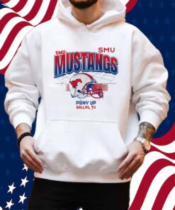 SMU FOOTBALL HELMET GRID SHIRT