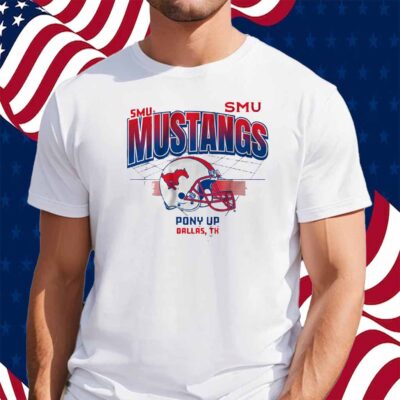 SMU FOOTBALL HELMET GRID SHIRT