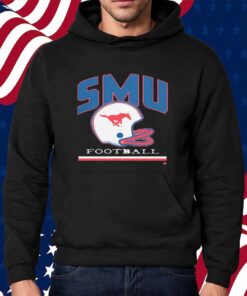 SMU MUSTANGS VINTAGE FOOTBALL HELMET SHIRT