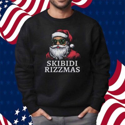 Skibidi Rizzmas Christmas Rizz Santa Claus Charisma Kid Cool Shirt