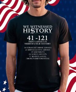We Witnessed History Celebrating The 2024 White Sox Shirt