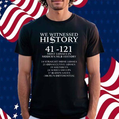 We Witnessed History Celebrating The 2024 White Sox Shirt