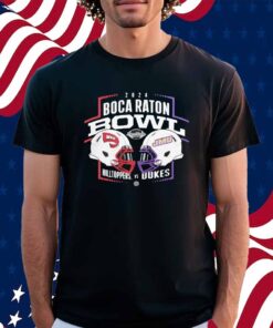 Western Kentucky Hilltoppers Vs James Madison Dukes 2024 Boca Raton Bowl Helmet Shirt