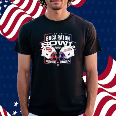 Western Kentucky Hilltoppers Vs James Madison Dukes 2024 Boca Raton Bowl Helmet Shirt