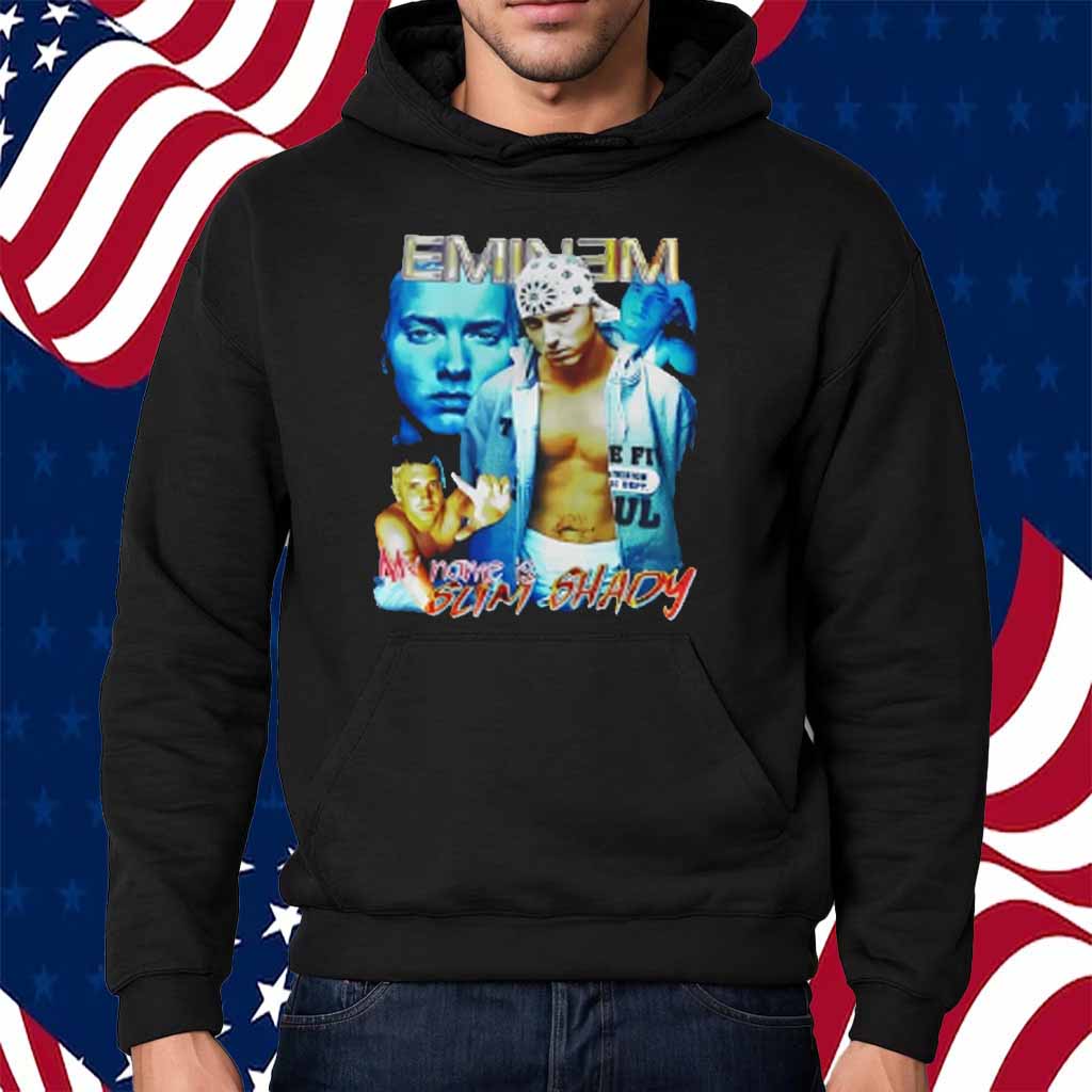 Bbnomula Wearing Eminem My Name Is Slim Shady Shirt