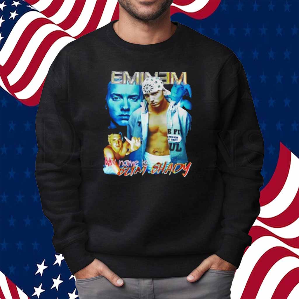 Bbnomula Wearing Eminem My Name Is Slim Shady Shirt